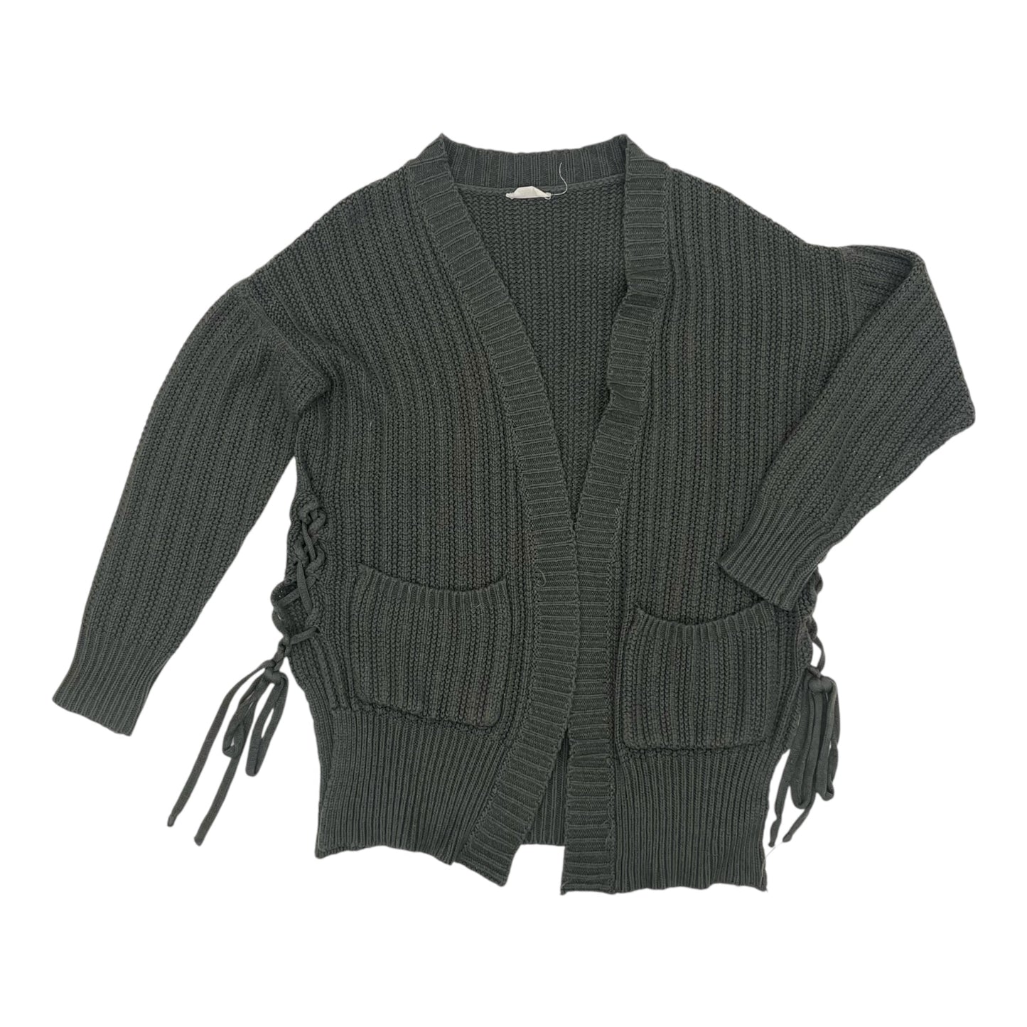 Sweater Cardigan By Clothes Mentor In Grey, Size:S