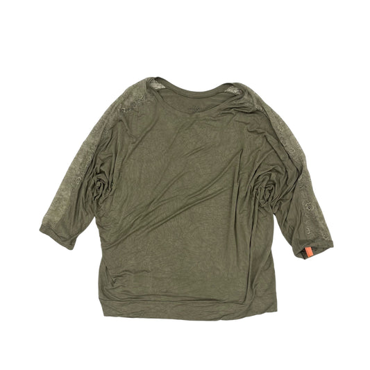 Top 3/4 Sleeve By Torrid In Green, Size:5