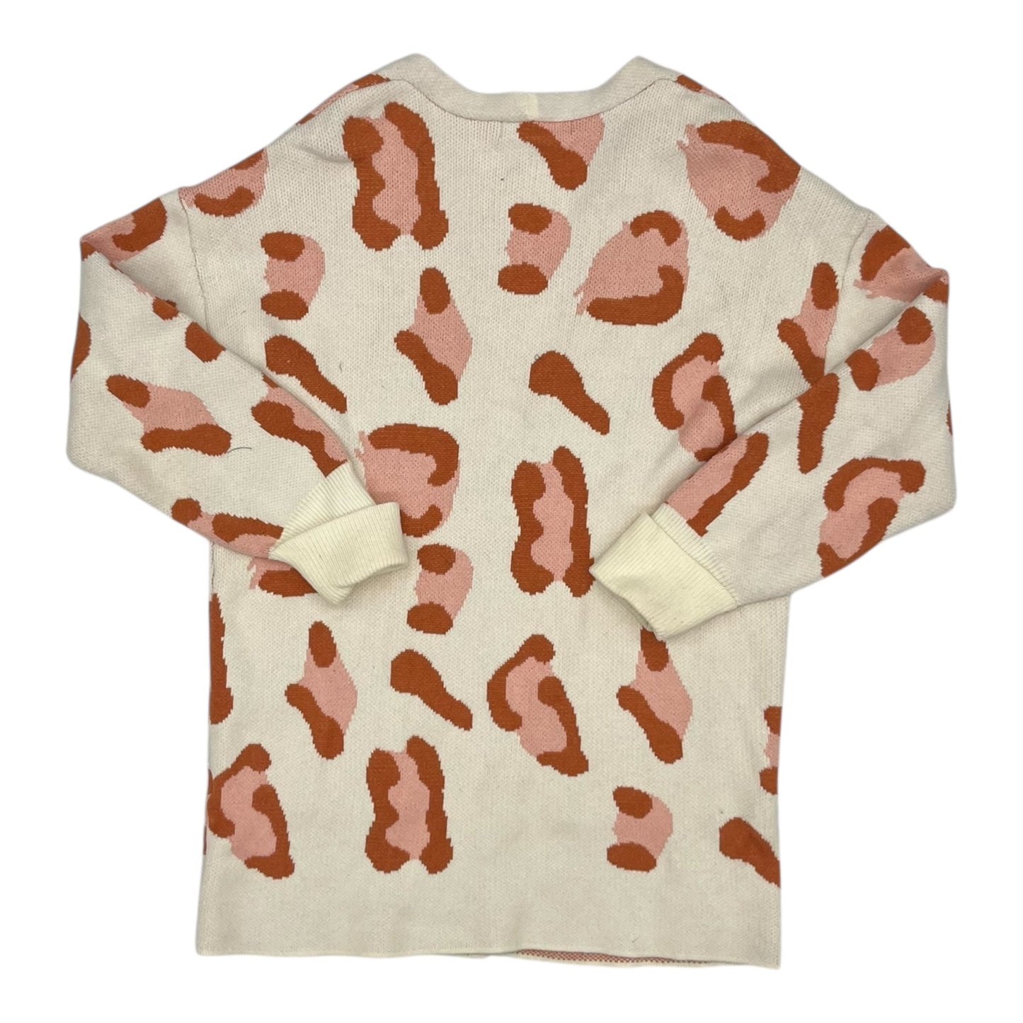 Sweater Cardigan By Zesica In Leopard Print, Size:M