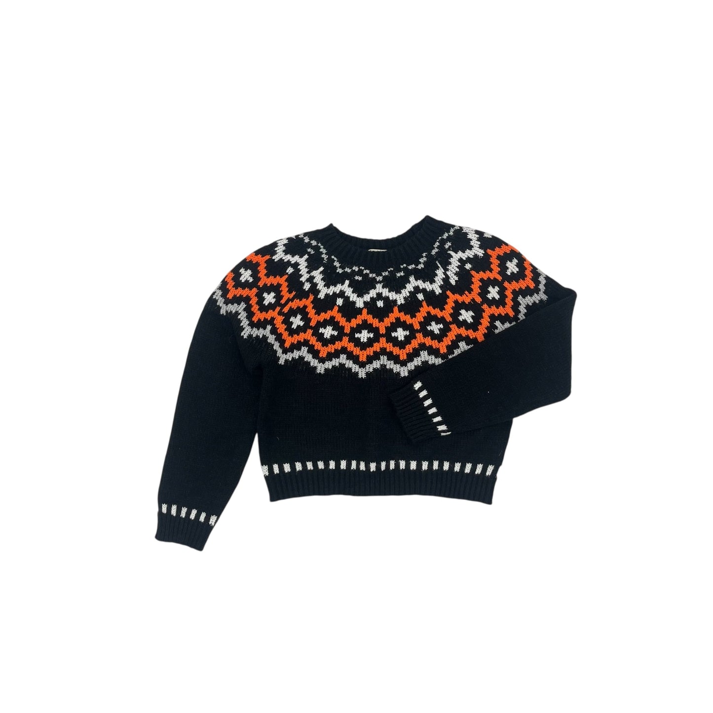 Sweater By Sunday Up In Black & Orange, Size:M