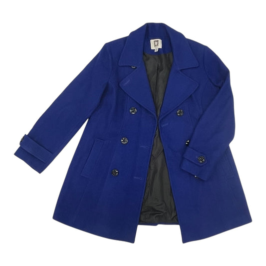 Coat Peacoat By Anne Klein In Blue, Size:Xl