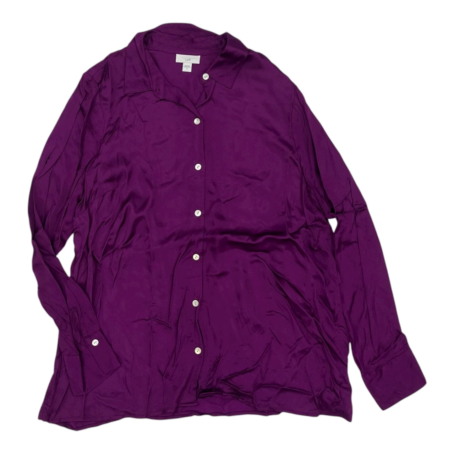 Blouse Ls By J. Jill In Purple, Size:M