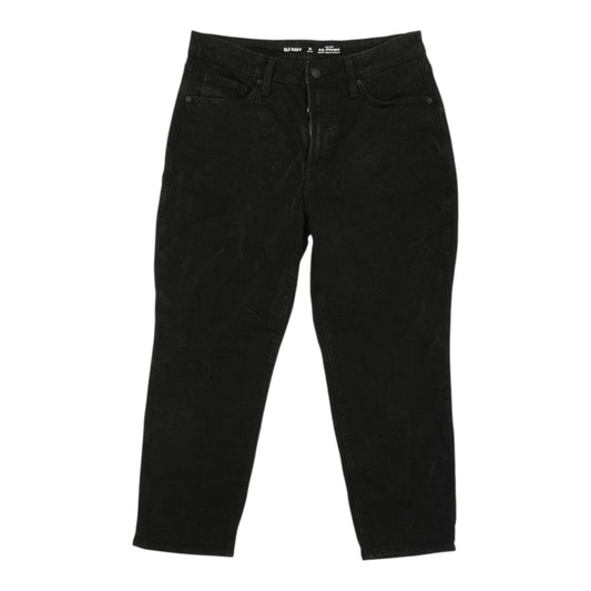 Jeans Straight By Old Navy In Black Denim, Size:12P