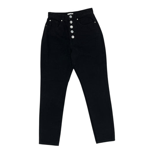 Jeans Straight By Clothes Mentor In Black Denim, Size:2
