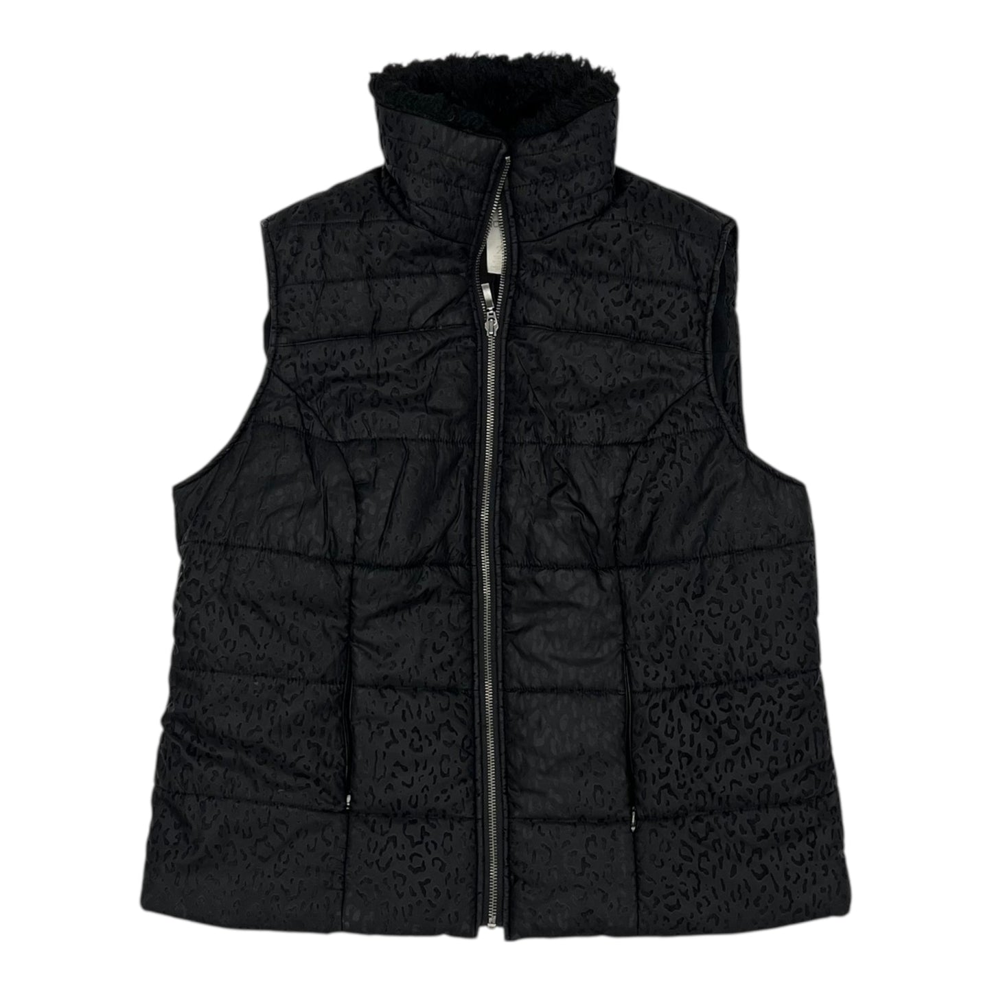 Vest Puffer & Quilted By Chicos In Black, Size:L