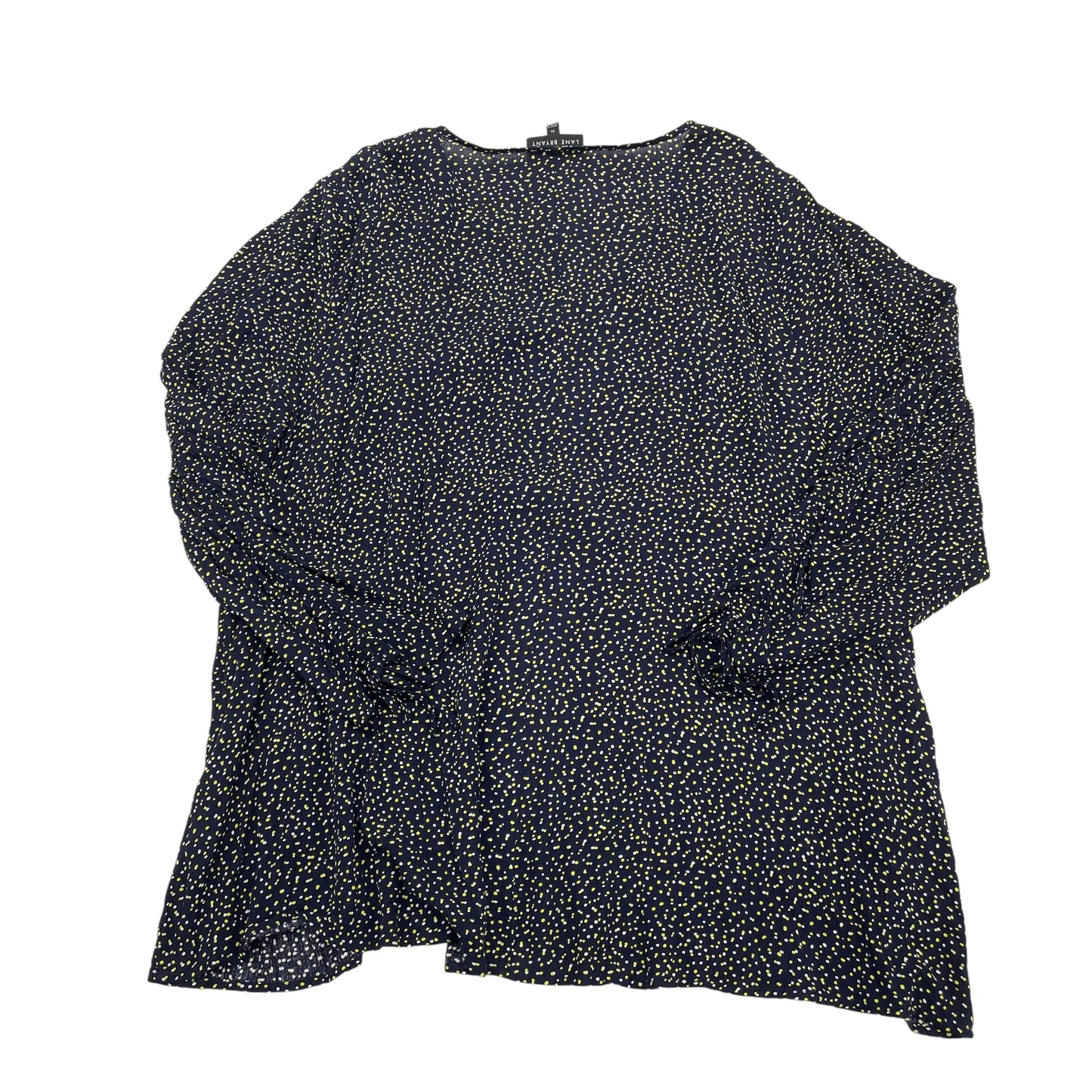 NAVY BLOUSE LS by LANE BRYANT Size:4X