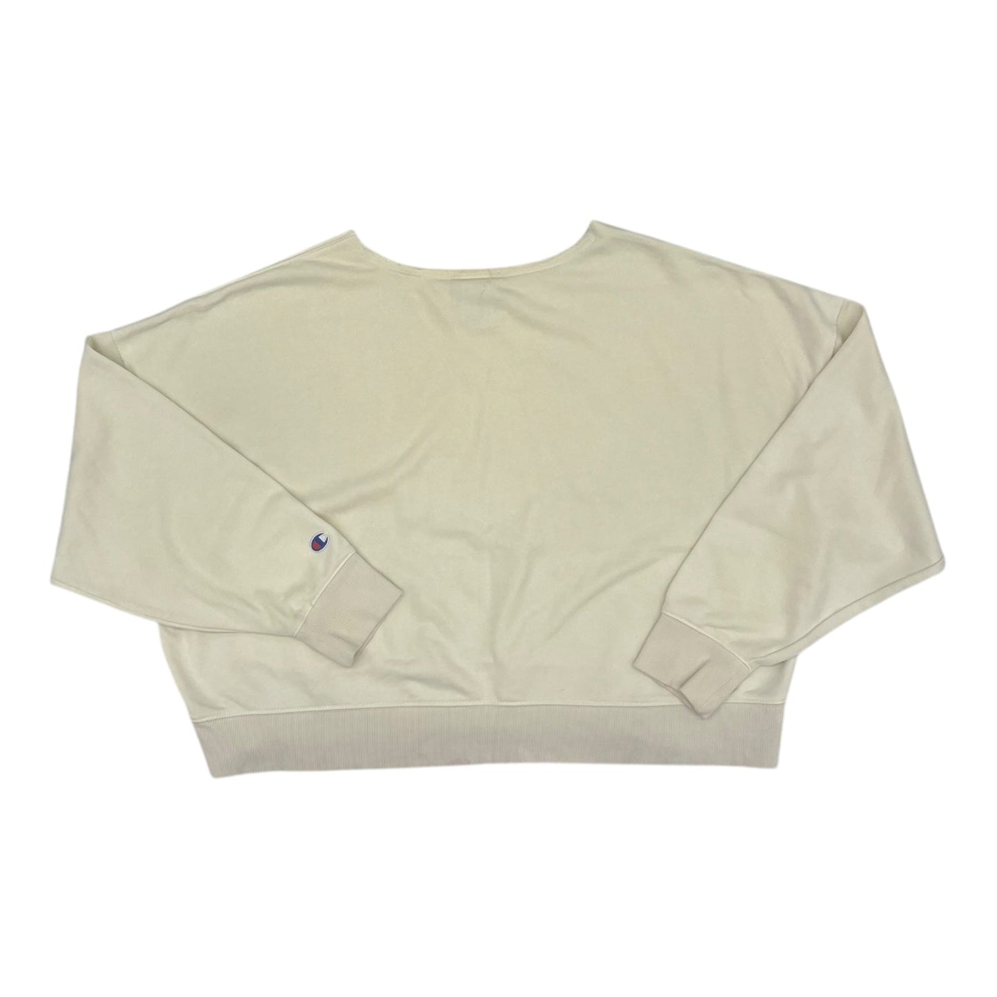 Sweatshirt Crewneck By Champion In Cream, Size:L