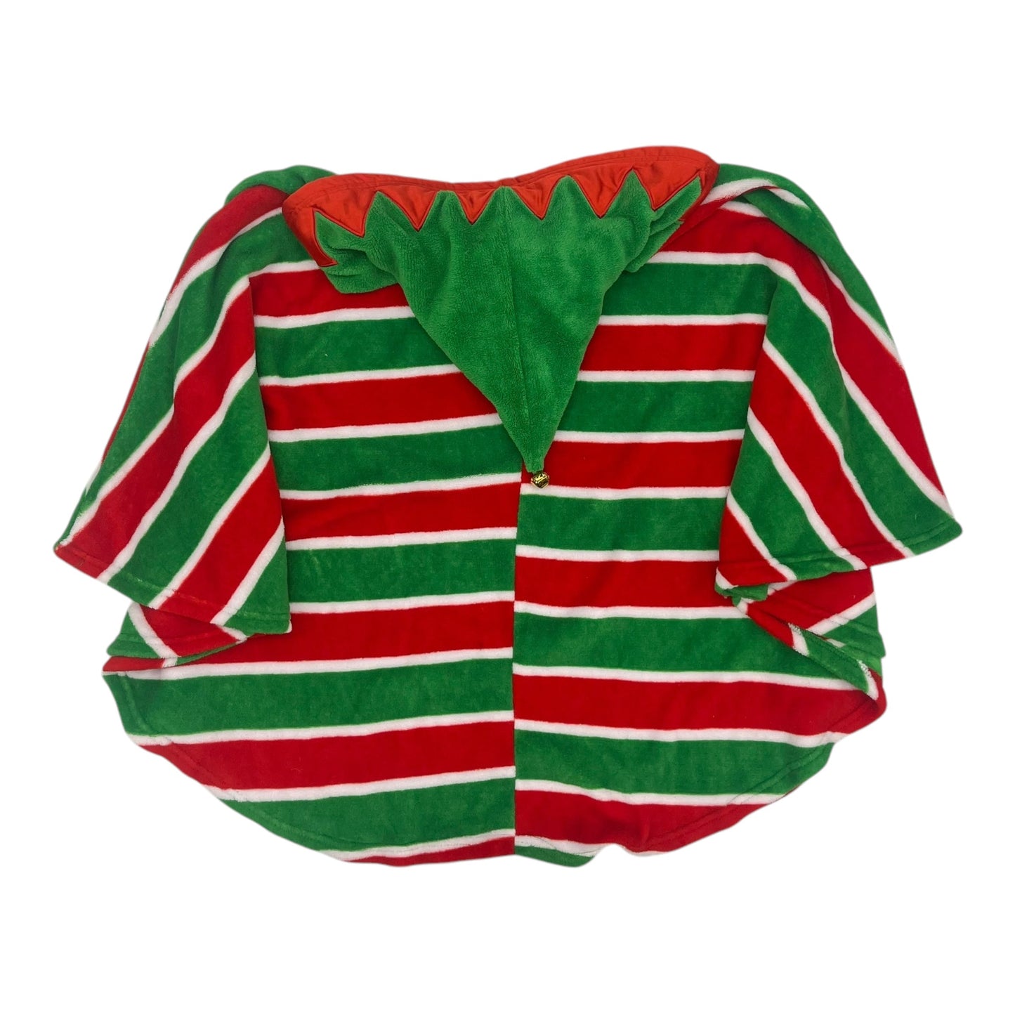 Poncho By Clothes Mentor In Green & Red, Size:Osfm