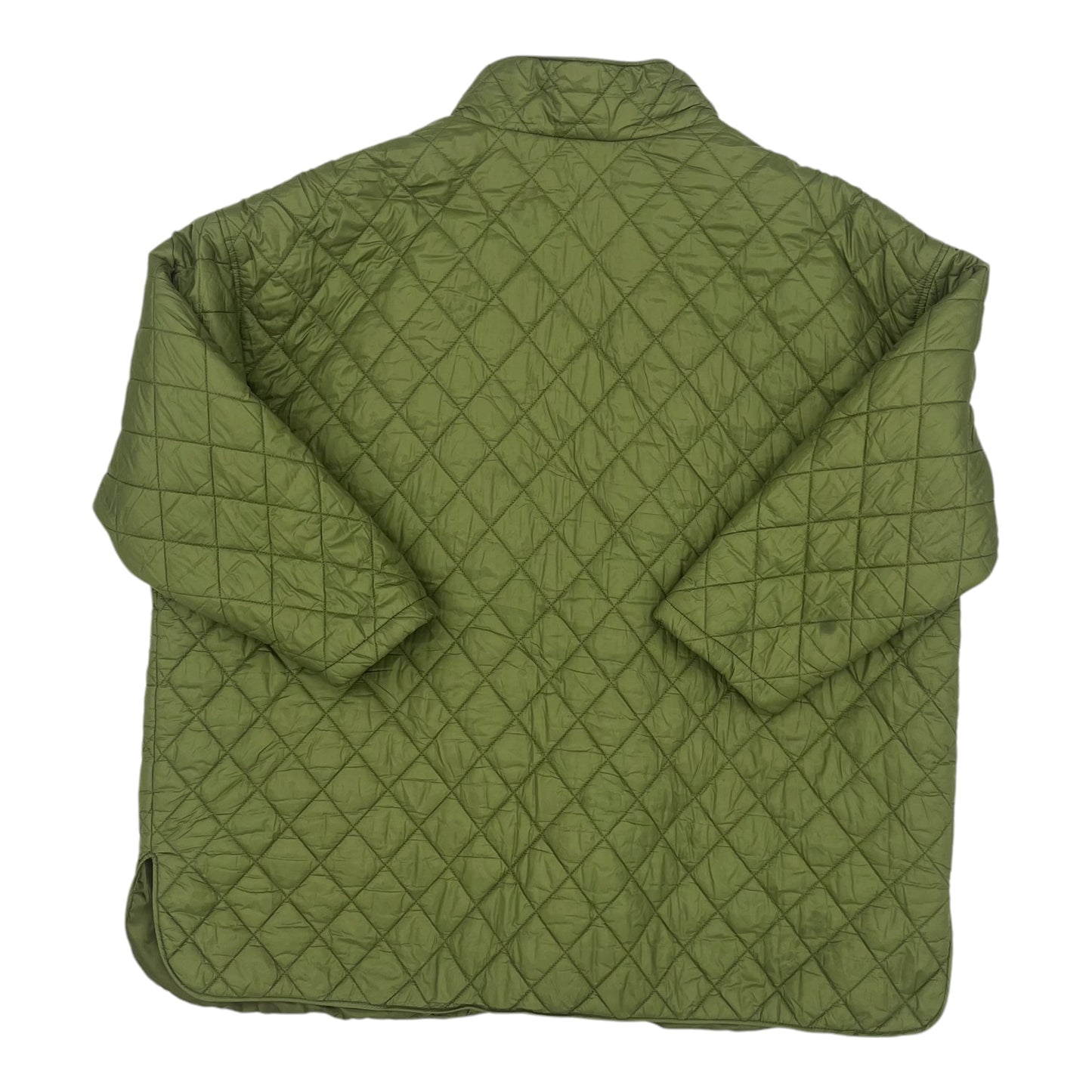 Jacket Puffer & Quilted By Time And Tru In Green, Size:3X