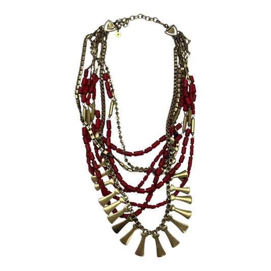 NECKLACE LAYERED by STELLA AND DOT In GOLD & RED