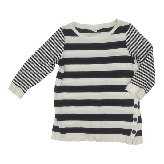Top LS By J. Jill In Blue & Cream, Size:S