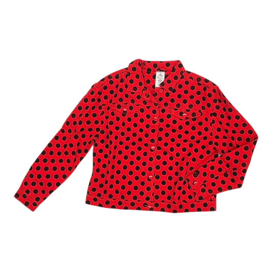 Jacket Denim By Disney Store In Black & Red, Size:S