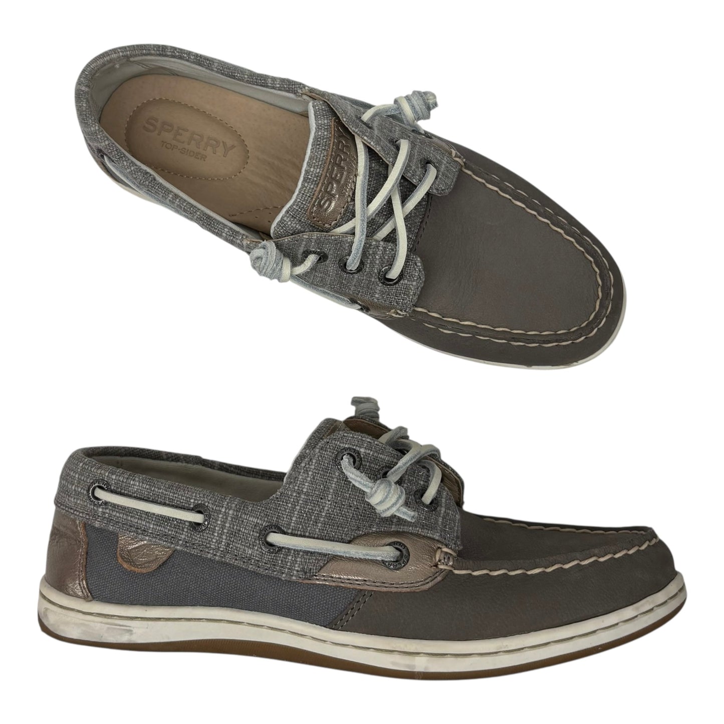 Shoes Flats By Sperry In Grey, Size:7