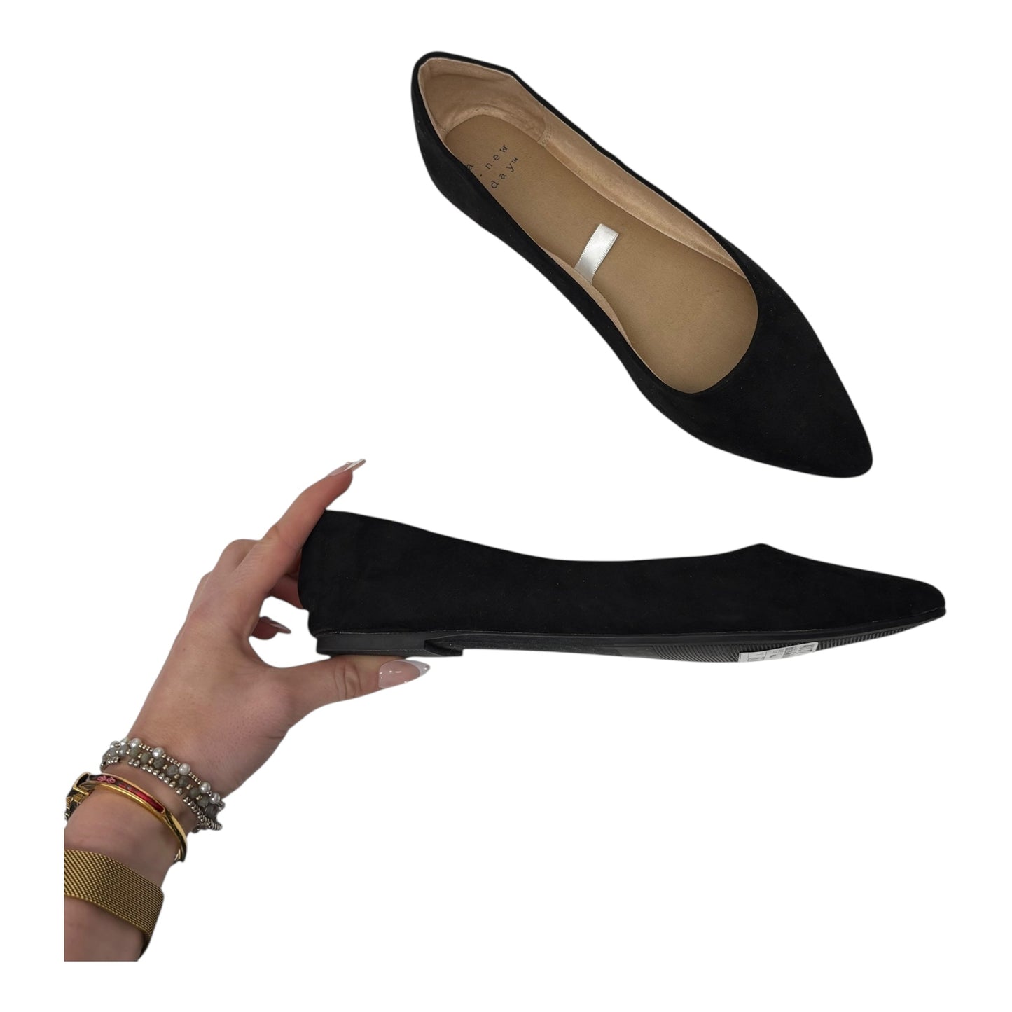 Shoes Flats By A New Day In Black, Size:9