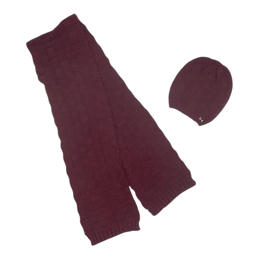 Scarf Designer By Halston In Maroon