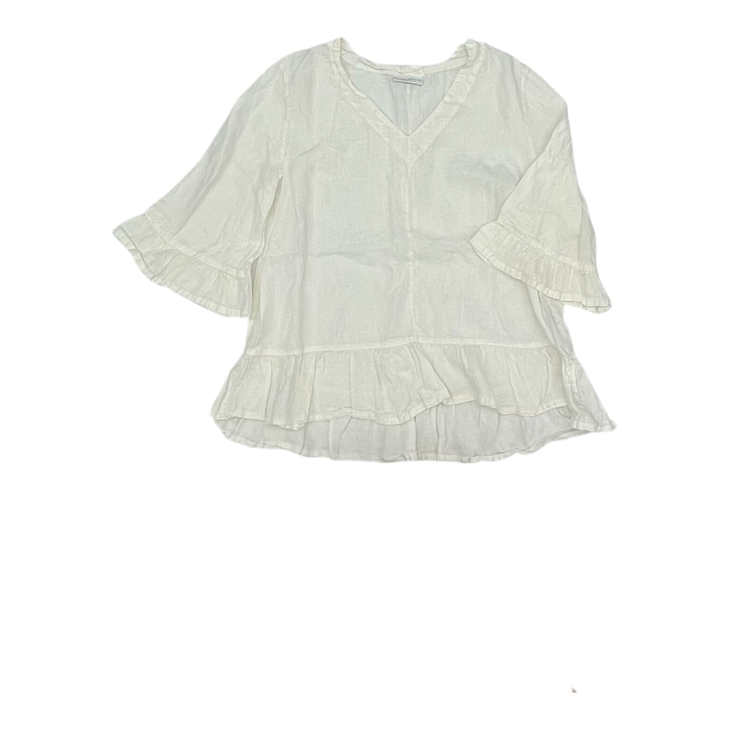 Top 3/4 Sleeve By Bryn Walker In White, Size:L