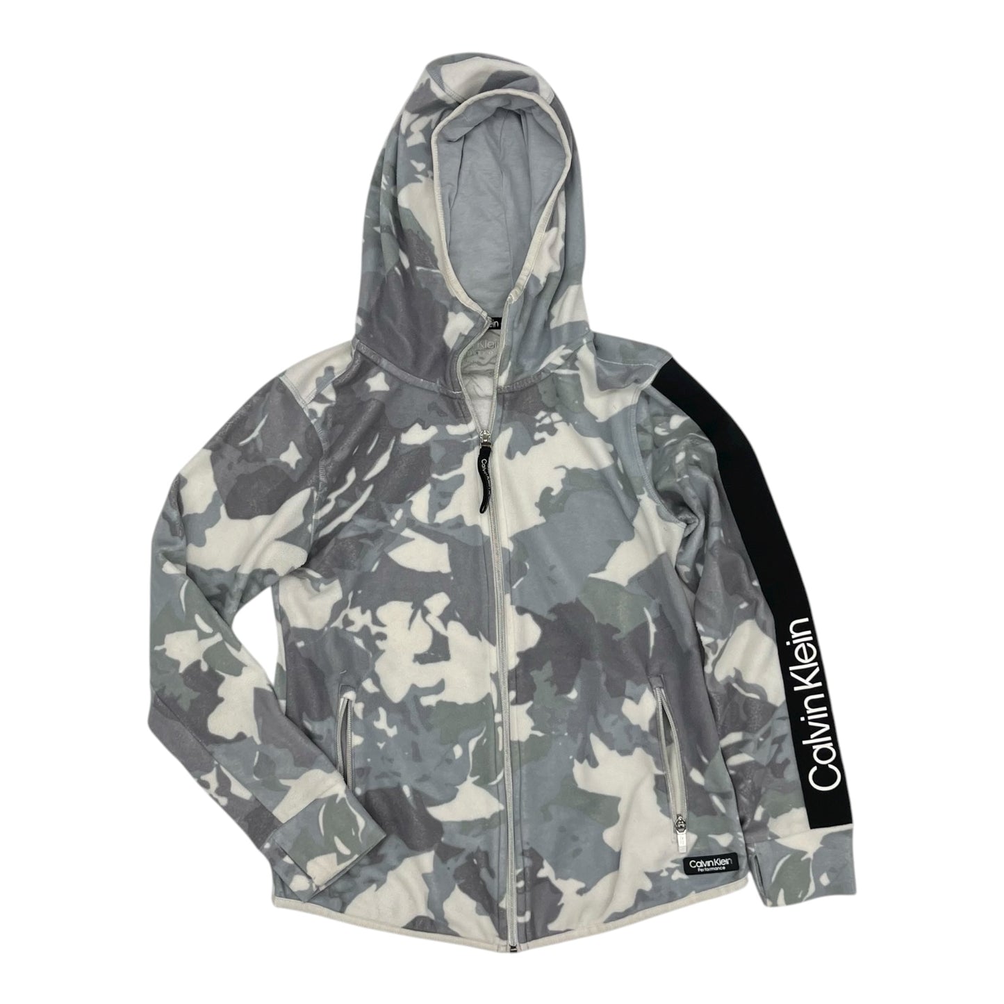 Athletic Fleece By Calvin Klein Performance In Grey & White, Size:S