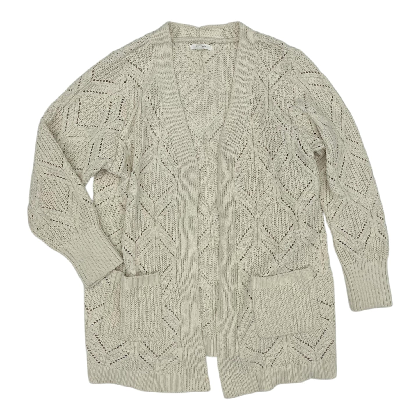 Sweater Cardigan By Maurices In Tan, Size:L