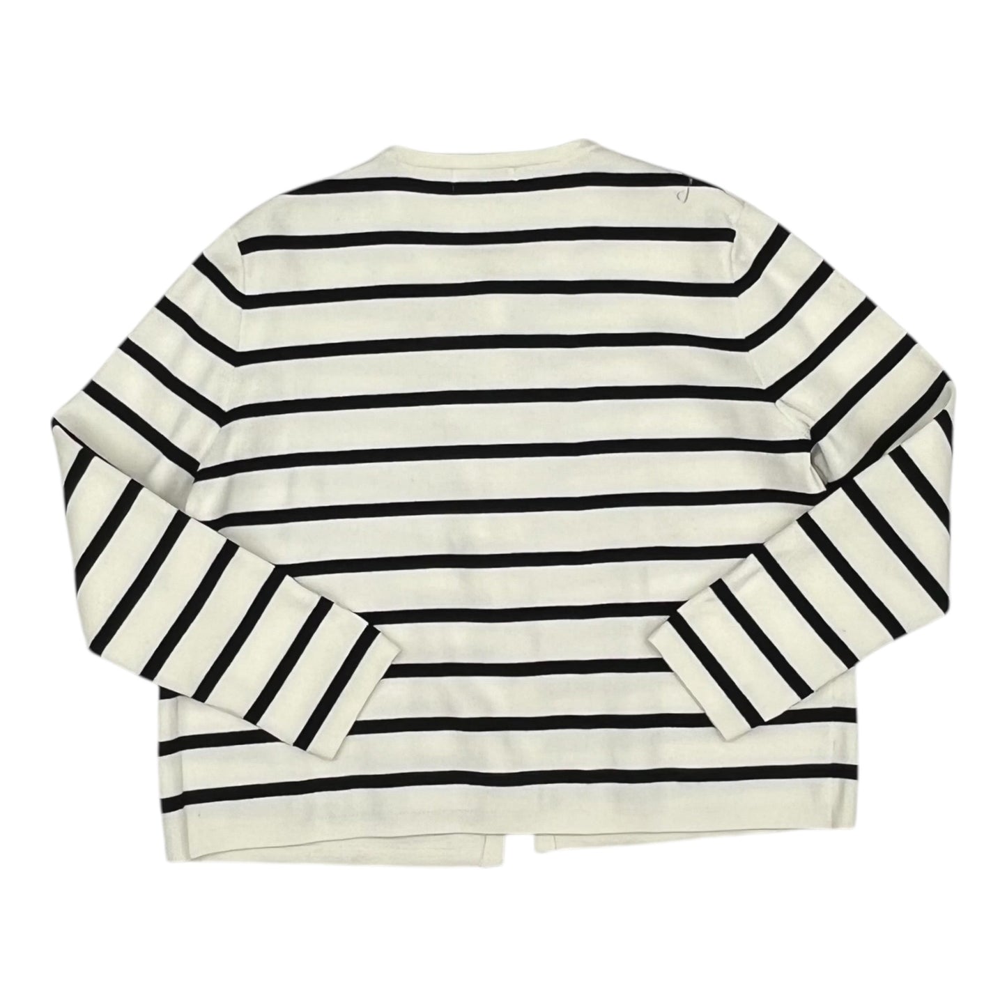 Sweater Cardigan By Clothes Mentor In White, Size:Xxl