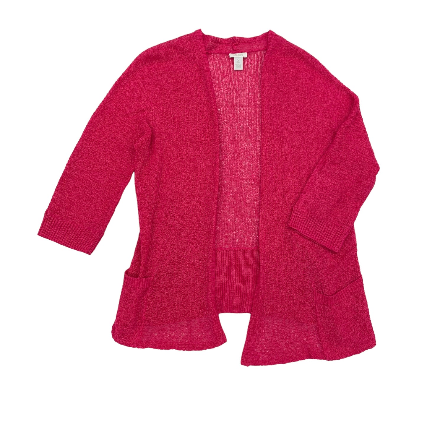 PINK SWEATER CARDIGAN by CHICOS Size:L