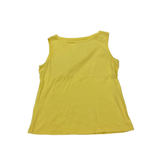 YELLOW TOP SLEEVELESS by TALBOTS Size:PETITE   S