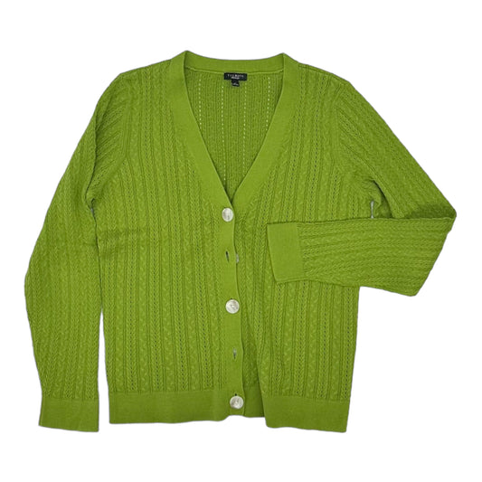 GREEN SWEATER CARDIGAN by TALBOTS Size:M