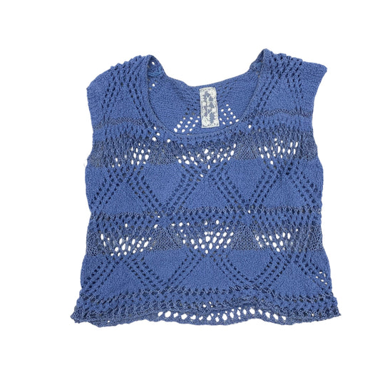 Vest Sweater By Clothes Mentor In Blue, Size:M