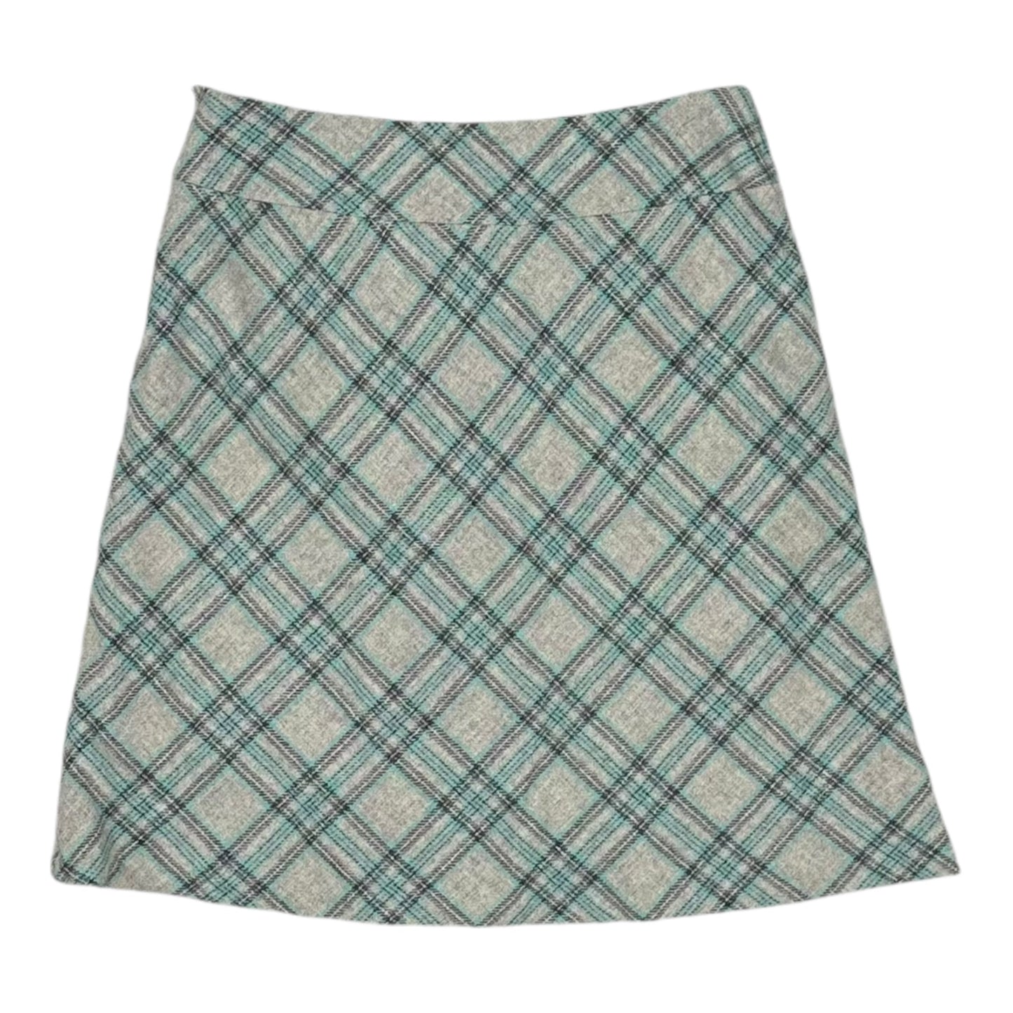 Skirt Mini & Short By Talbots In Blue & Grey, Size:4