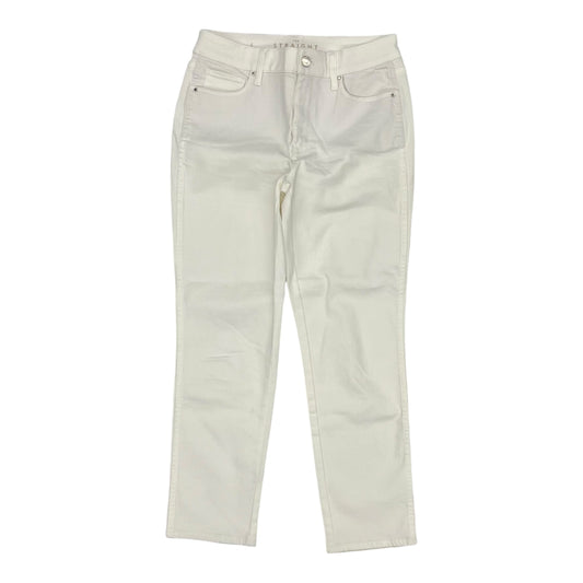 Jeans Straight By White House Black Market In Cream, Size:4