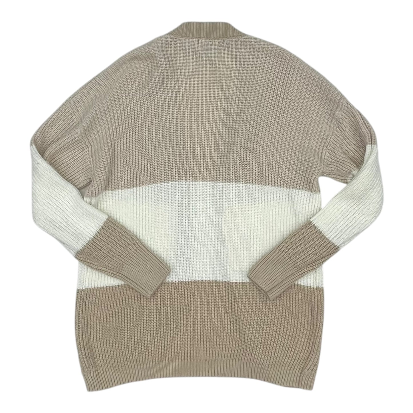 Sweater Cardigan By Clothes Mentor In Tan, Size:Xl