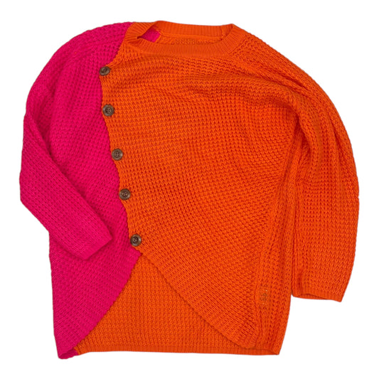 Sweater By Shein In Orange & Pink, Size:1X