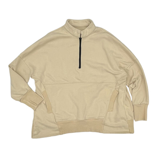 Sweatshirt Collar By Clothes Mentor In Tan, Size:L