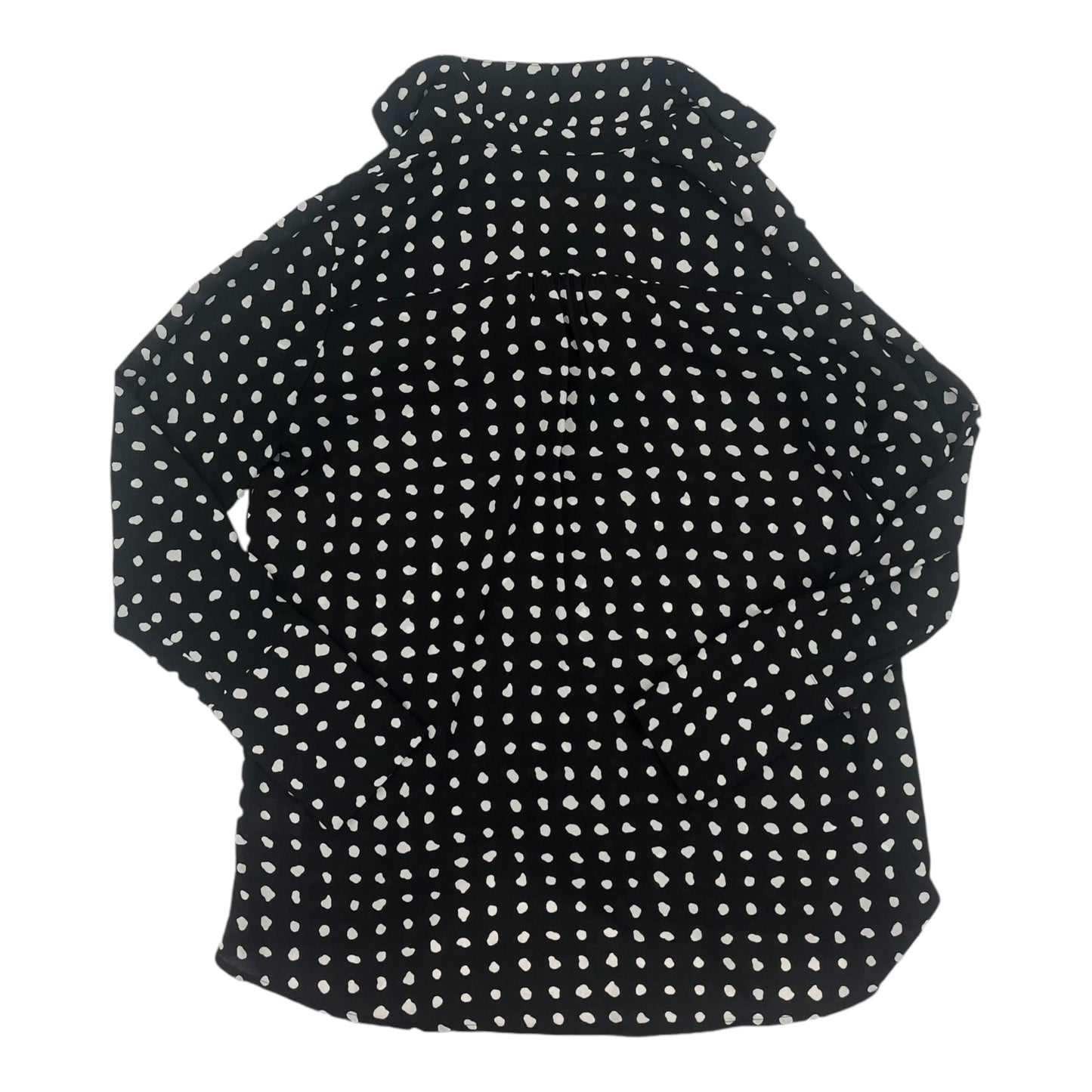 Blouse Ls By Pleione In Black & White, Size:M