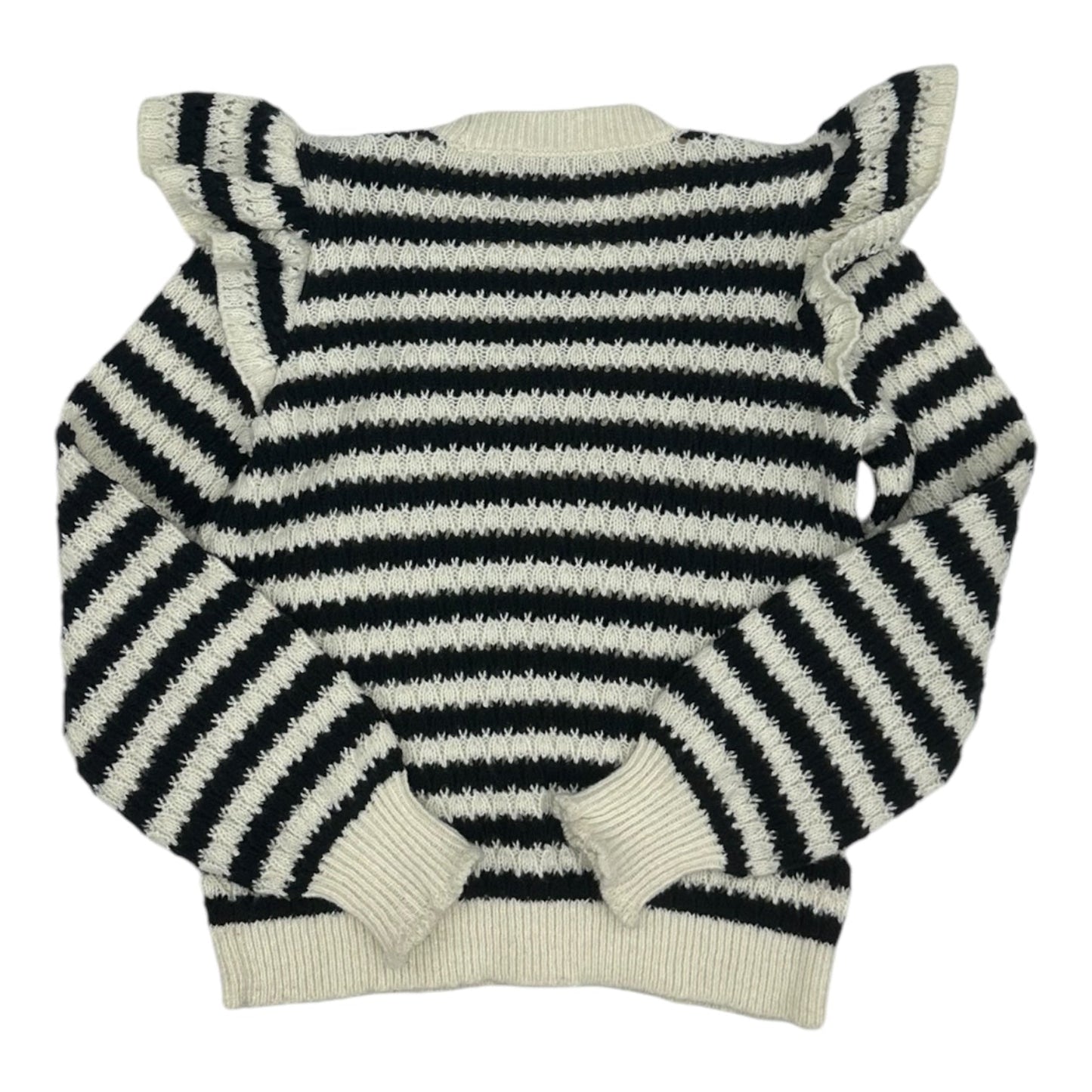 Sweater By Loft In Black & Cream, Size:M