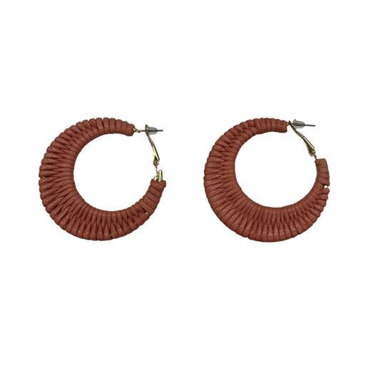 Earrings Hoop By Clothes Mentor In Peach