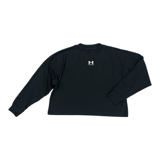 Athletic Top Ls Crewneck By Under Armour In Black, Size:M