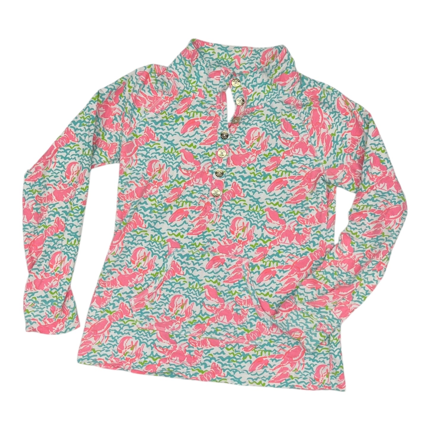 Sweatshirt Designer By Lilly Pulitzer In Blue & Green, Size:L