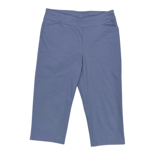Pants Cropped By Croft And Barrow In Blue, Size:12