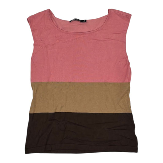 Vest Sweater By New York And Co In Striped Pattern, Size:M