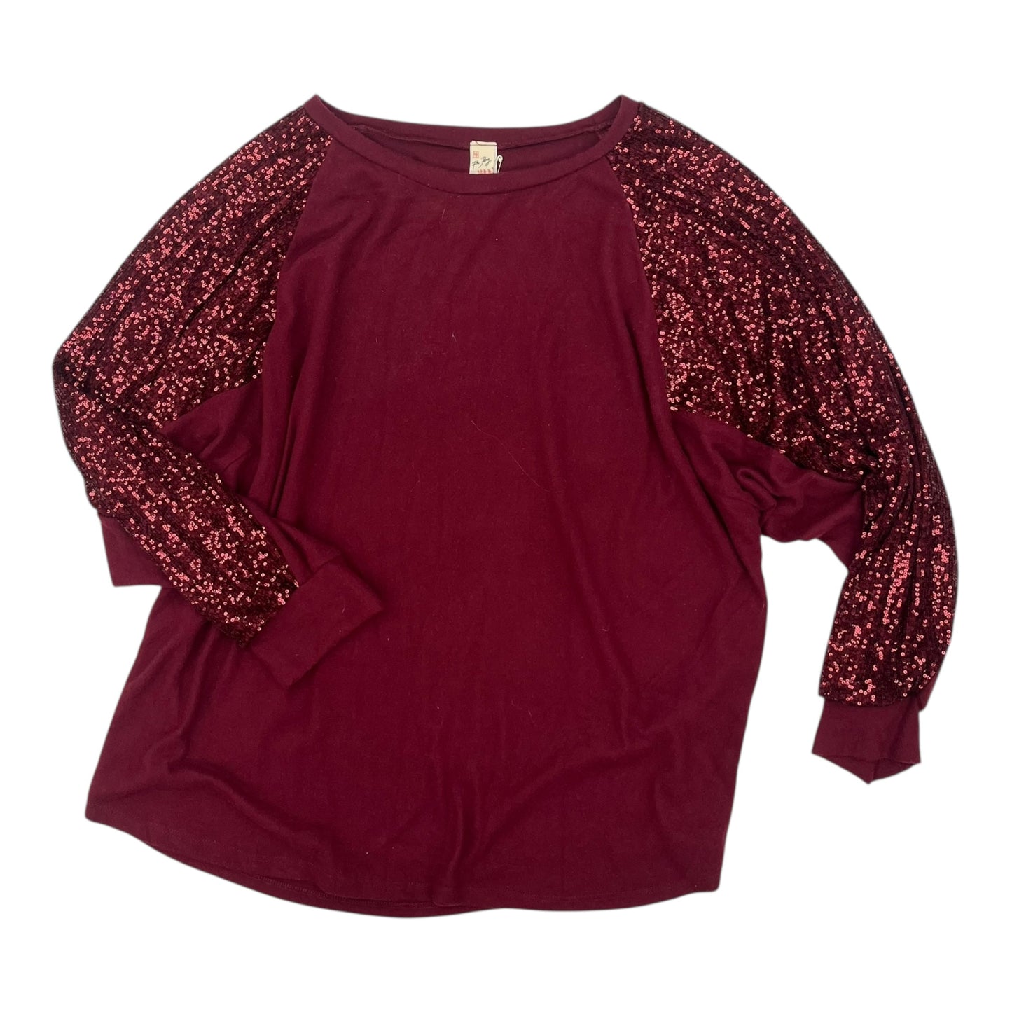 Top Ls By 7Th Ray In Red, Size:3X