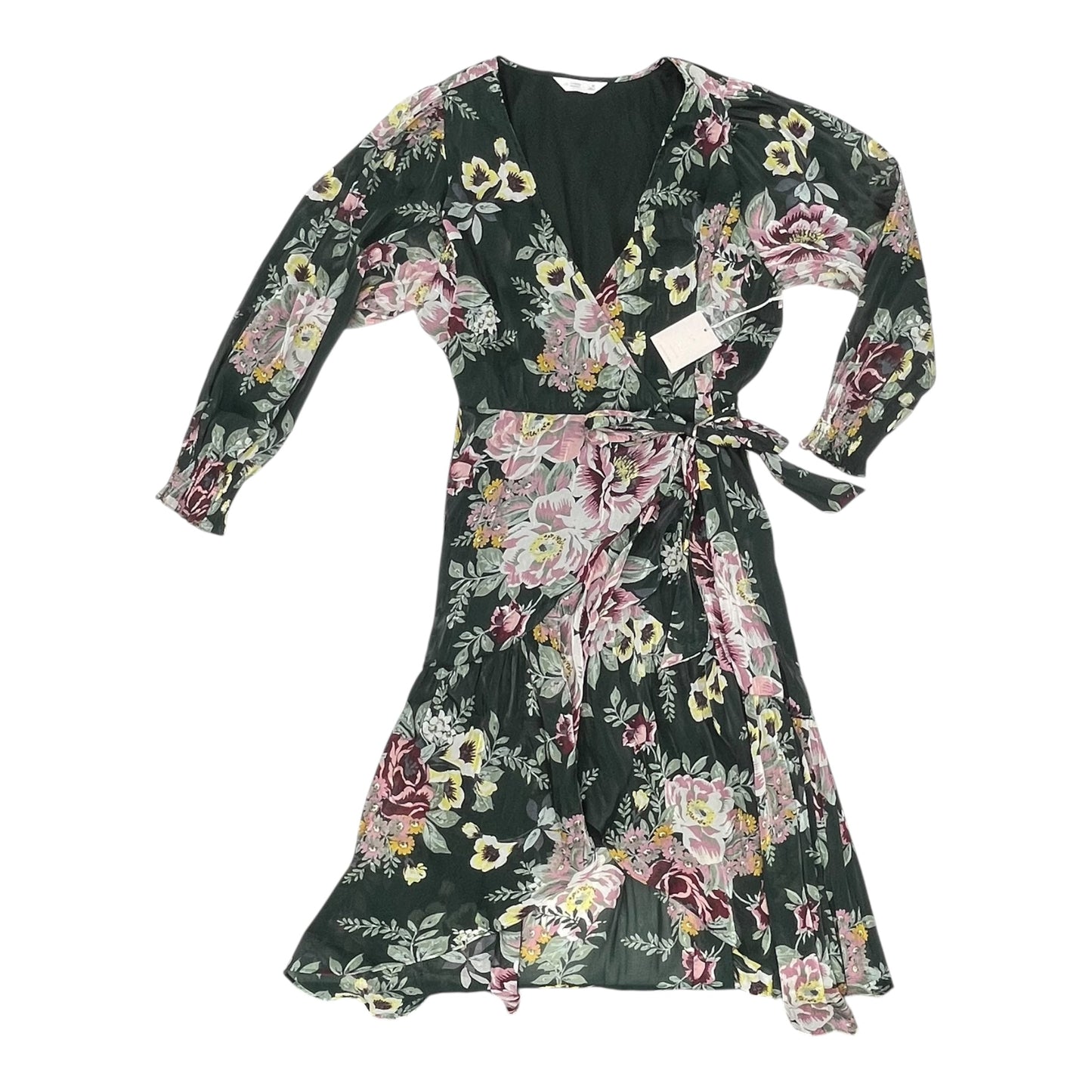 Dress Party Midi By Lc Lauren Conrad In Green, Size:1X