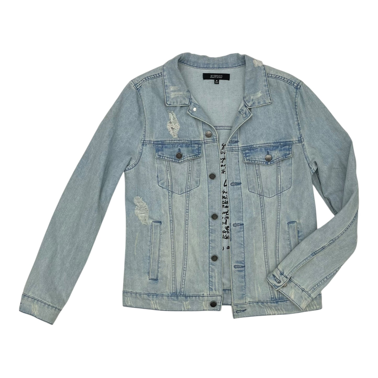 Jacket Denim By Clothes Mentor In Blue Denim, Size:M