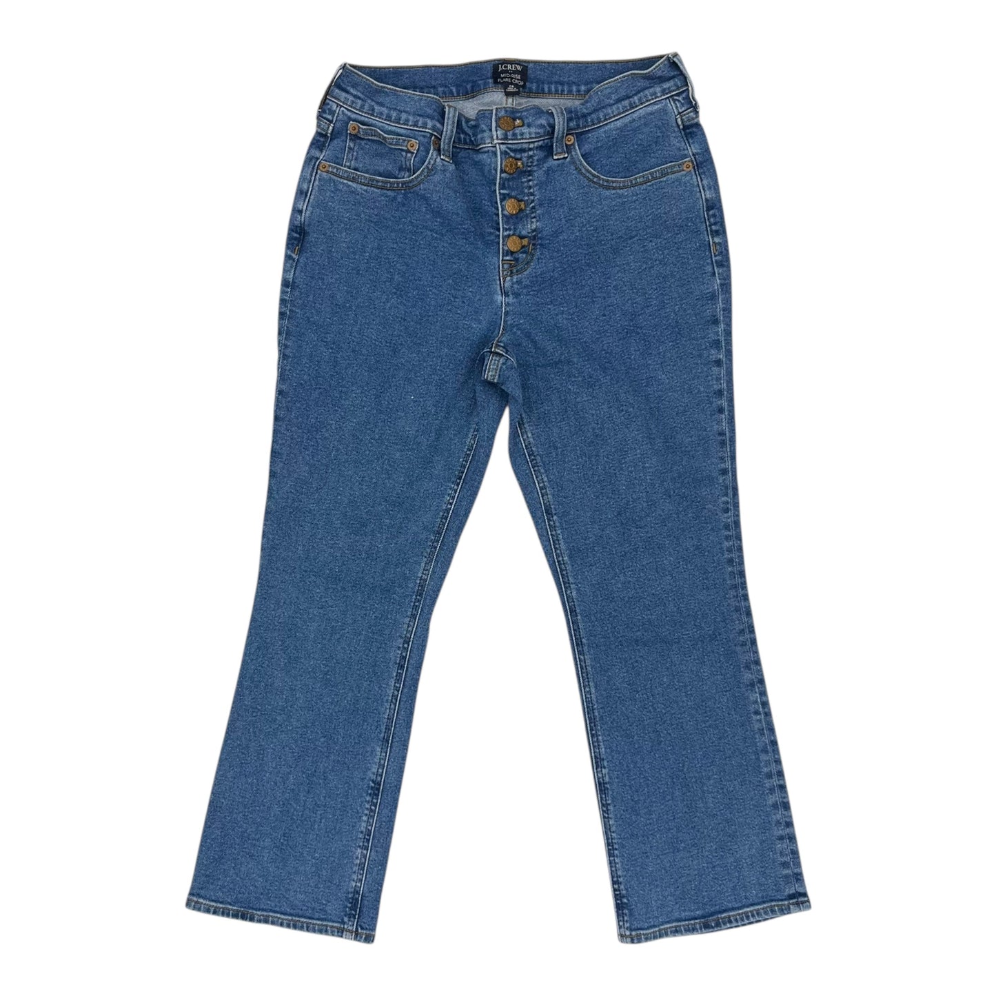 Jeans Flared By J. Crew In Blue Denim, Size:6