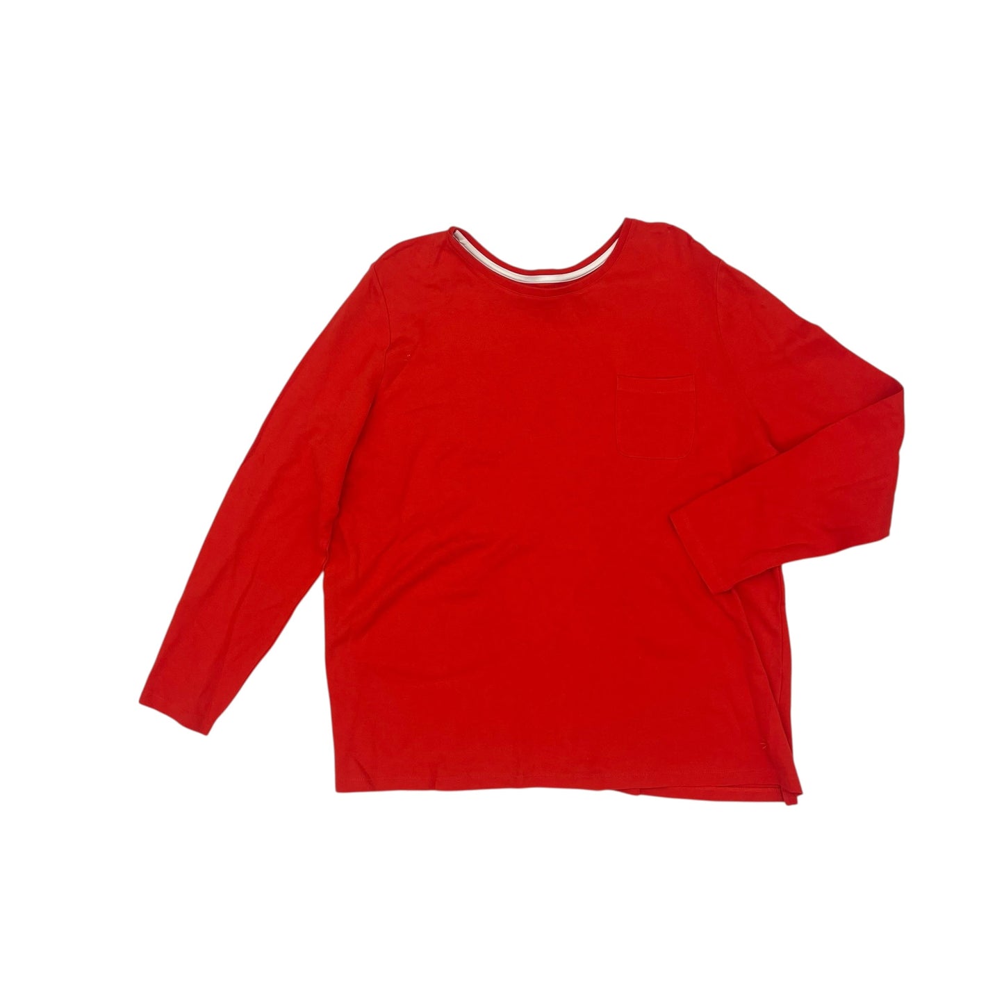 Top Ls By Isaac Mizrahi Live Qvc In Red, Size:Xl