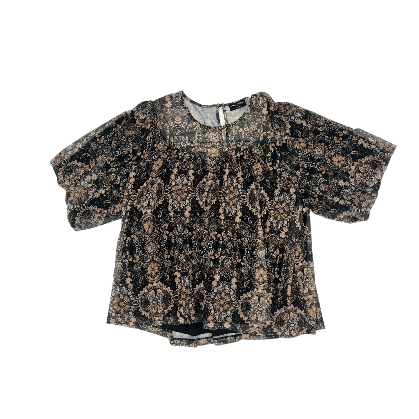 Blouse Ss By Lane Bryant In Black & Brown, Size:4X