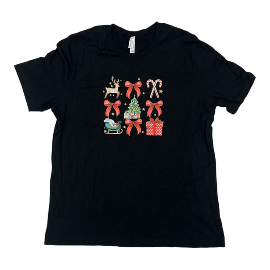 Top Ss Basic By Bella + Canvas In Black, Size:2X