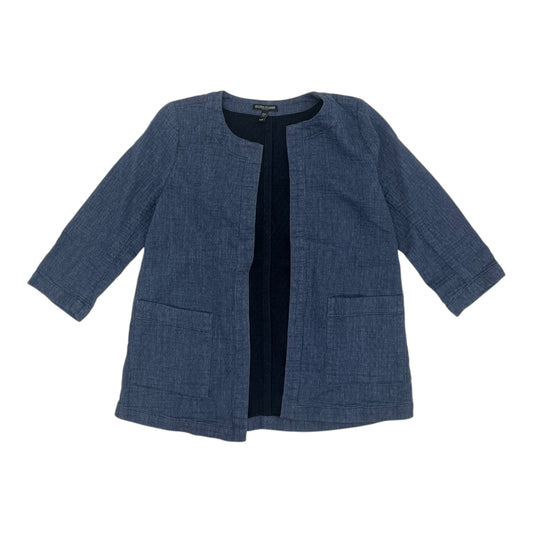 Top 3/4 Sleeve By Eileen Fisher In Blue, Size:Xxs