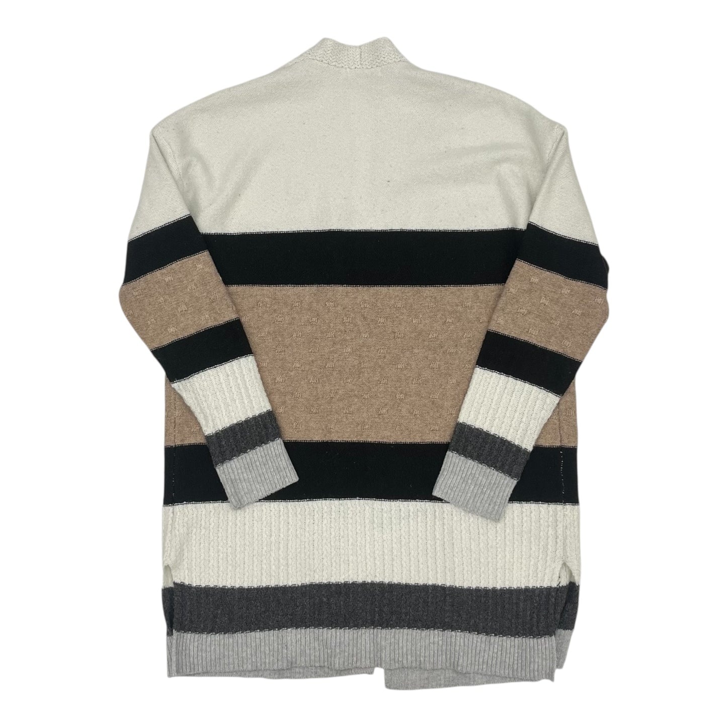 Sweater Cardigan By Staccato In Striped Pattern, Size:M