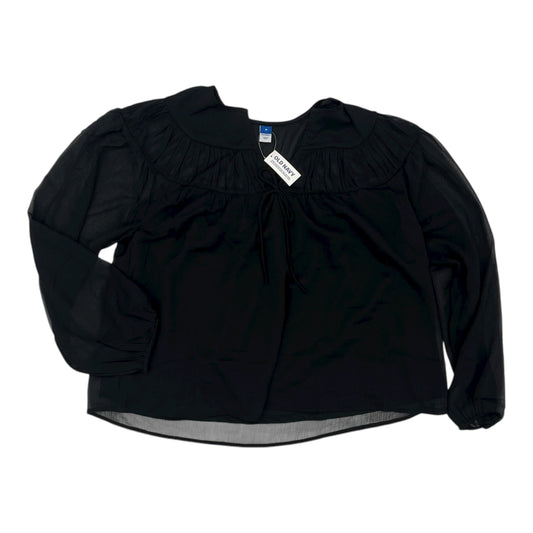 Blouse Ls By Old Navy In Black, Size:M