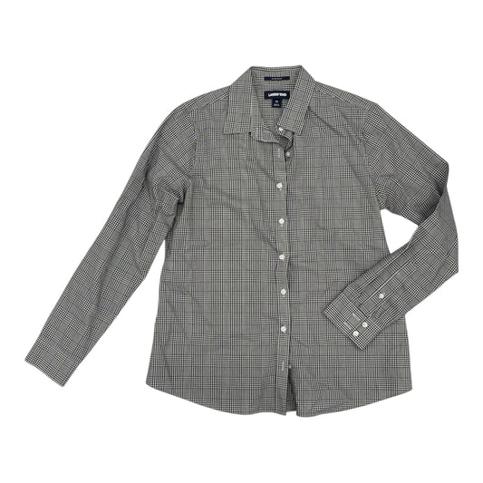 Blouse Ls By Lands End In Black & White, Size:M